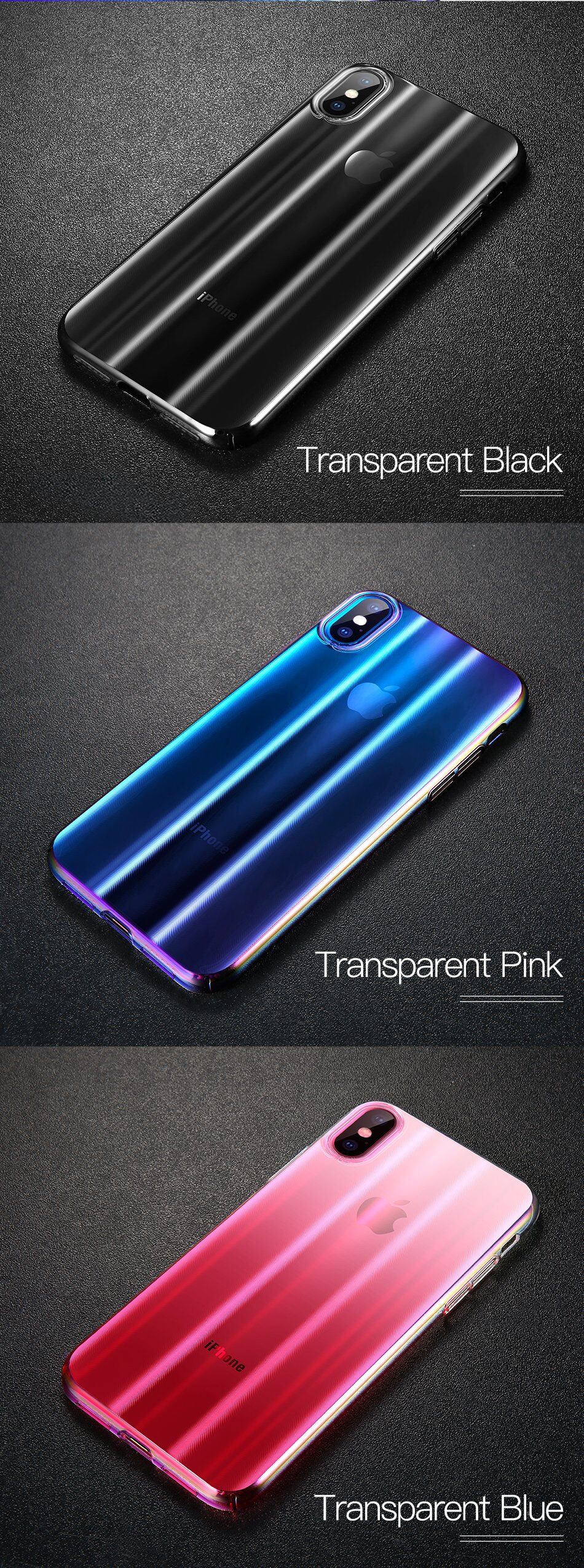 BASEUS Aurora tok iPhone XS - fekete