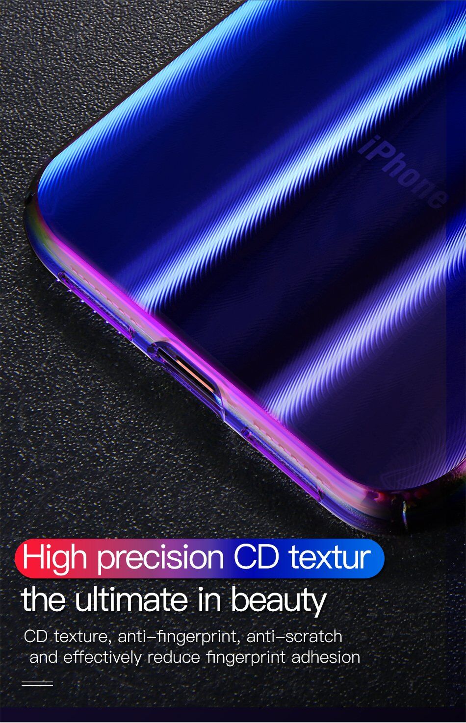 BASEUS Aurora tok iPhone XS - kék