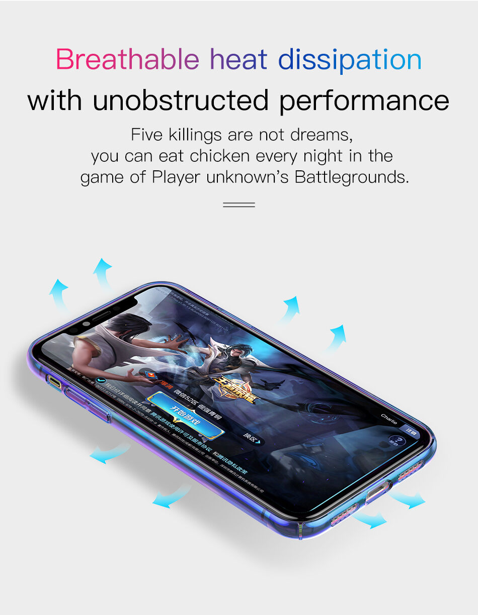 BASEUS Aurora tok iPhone XS - kék
