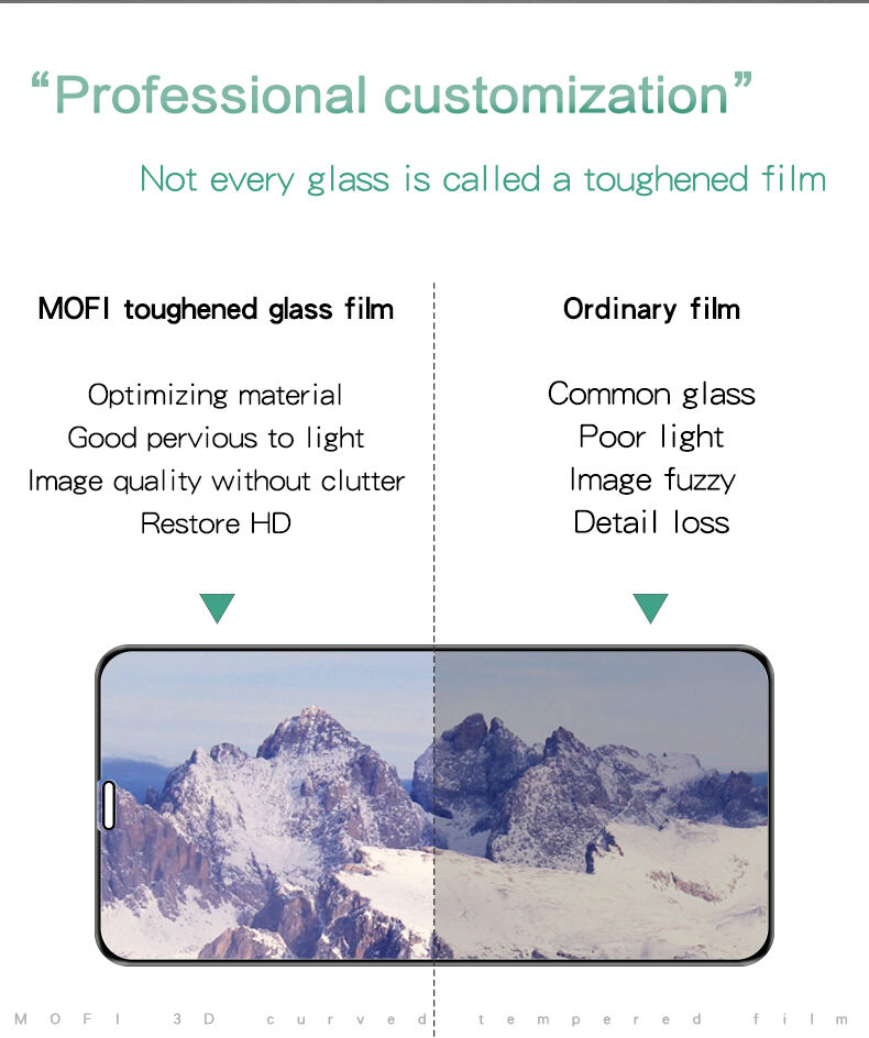 MOFI tempered glass 3D üveg iPhone XR / 11 - fekete