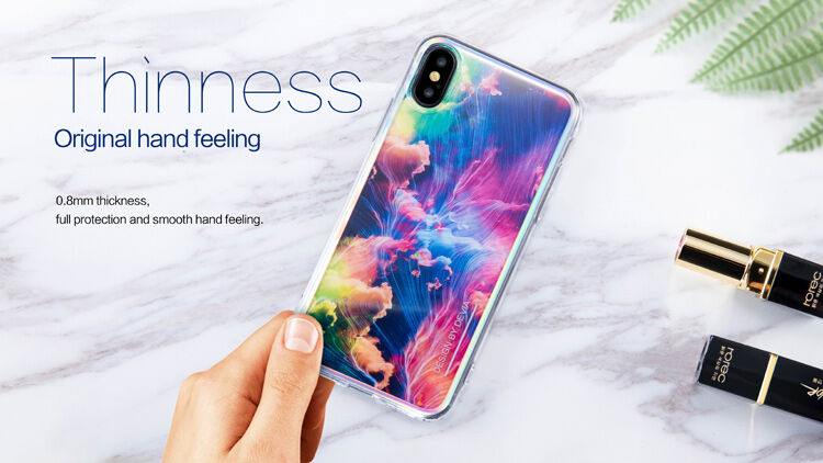 DEVIA tok iPhone X - színes hullámok DEVIA tok iPhone X - színes hullámok