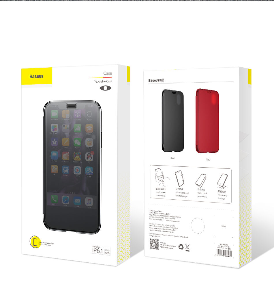 BASEUS flip cover tok iPhone XS Max - fekete BASEUS flip cover tok iPhone XS Max - fekete