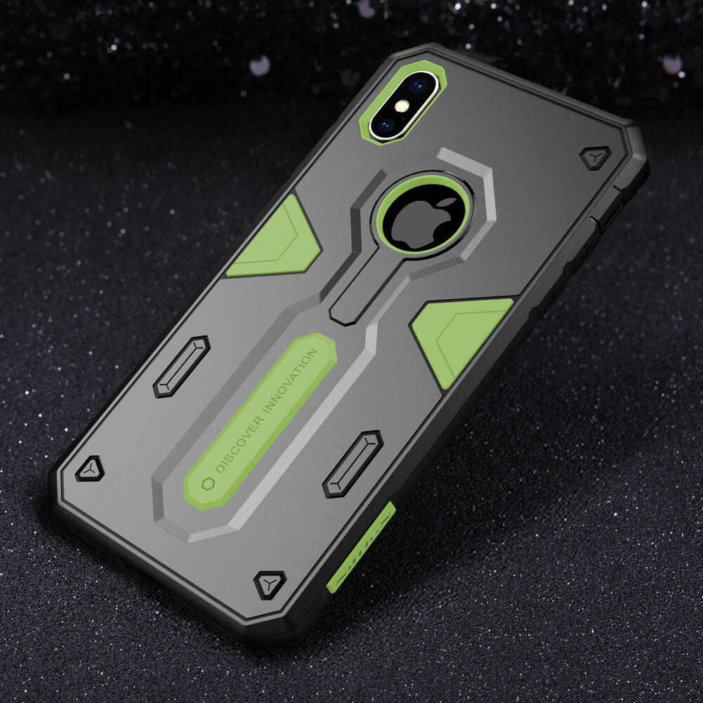 NILLKIN Defender II tartós tok iPhone XS Max - fekete