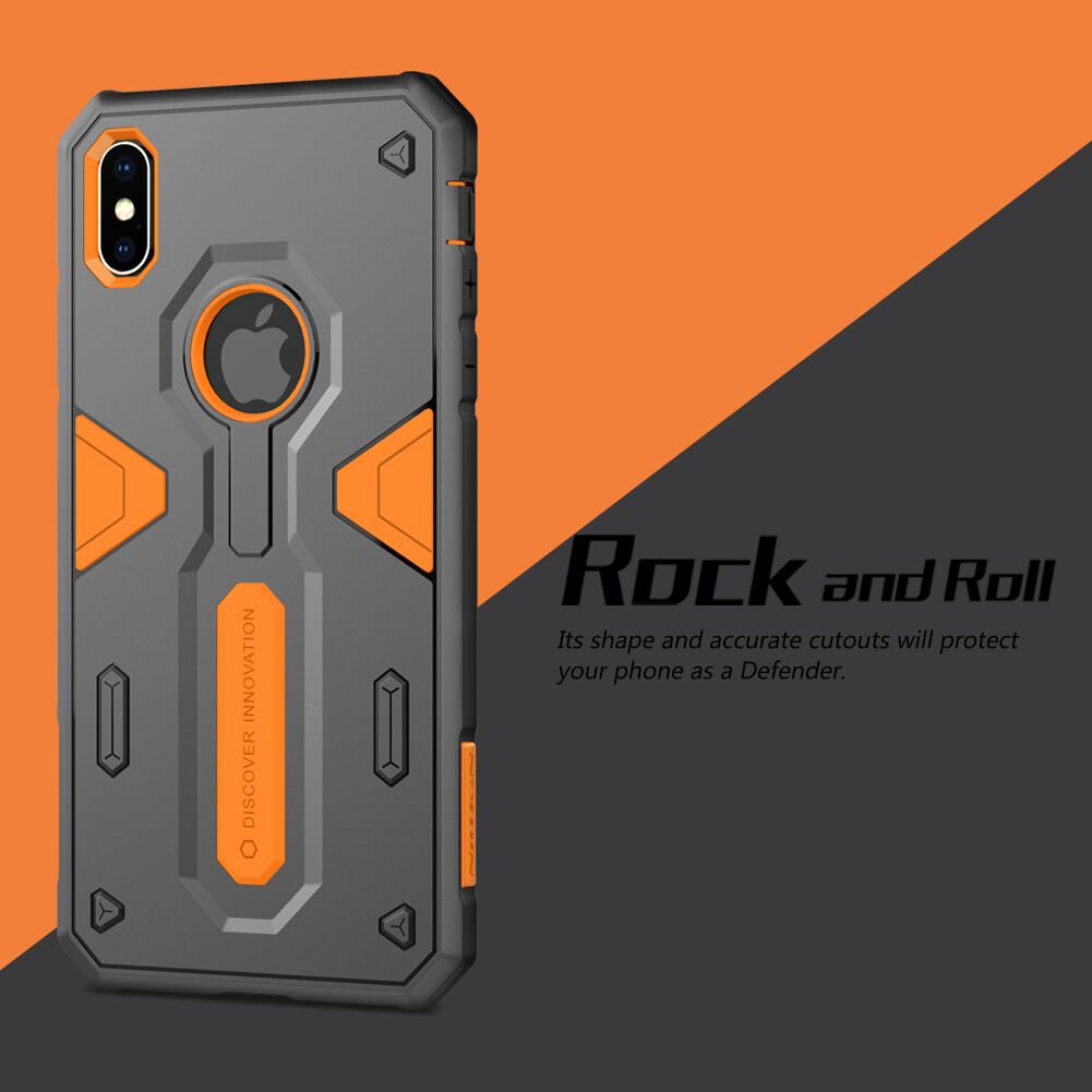 NILLKIN Defender II tartós tok iPhone XS Max - zöld