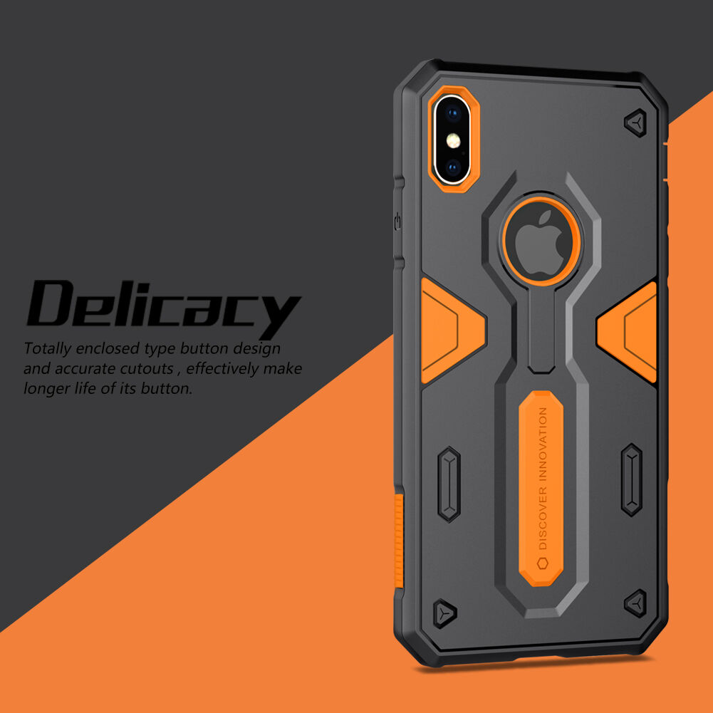 NILLKIN Defender II tartós tok iPhone XS Max - zöld