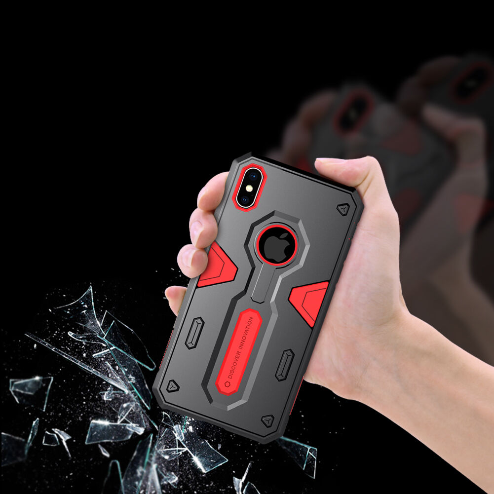 NILLKIN Defender II tartós tok iPhone XS Max - zöld