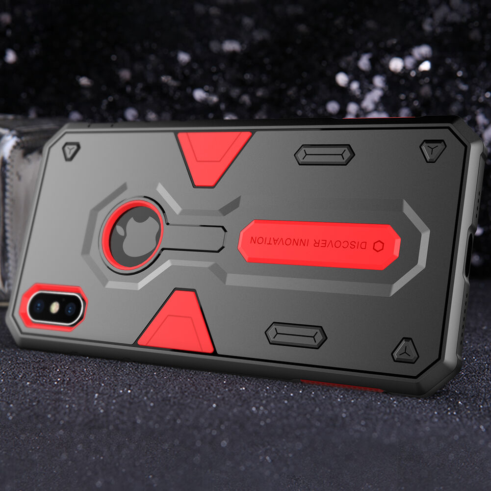 NILLKIN Defender II tartós tok iPhone XS Max - zöld