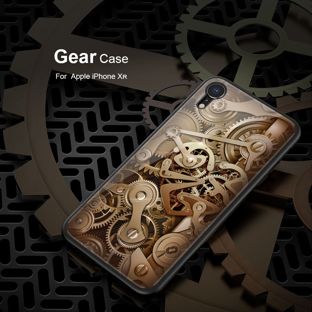 NILLKIN Gear tok üveg hátsó résszel iPhone XR