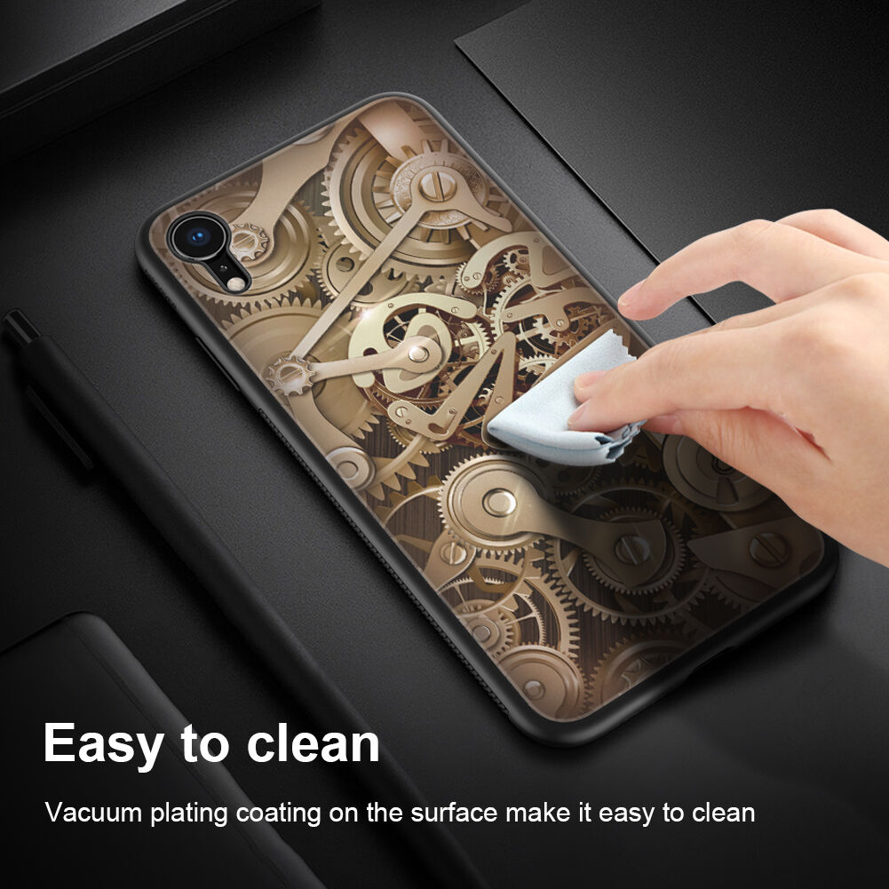 NILLKIN Gear tok üveg hátsó résszel iPhone XR