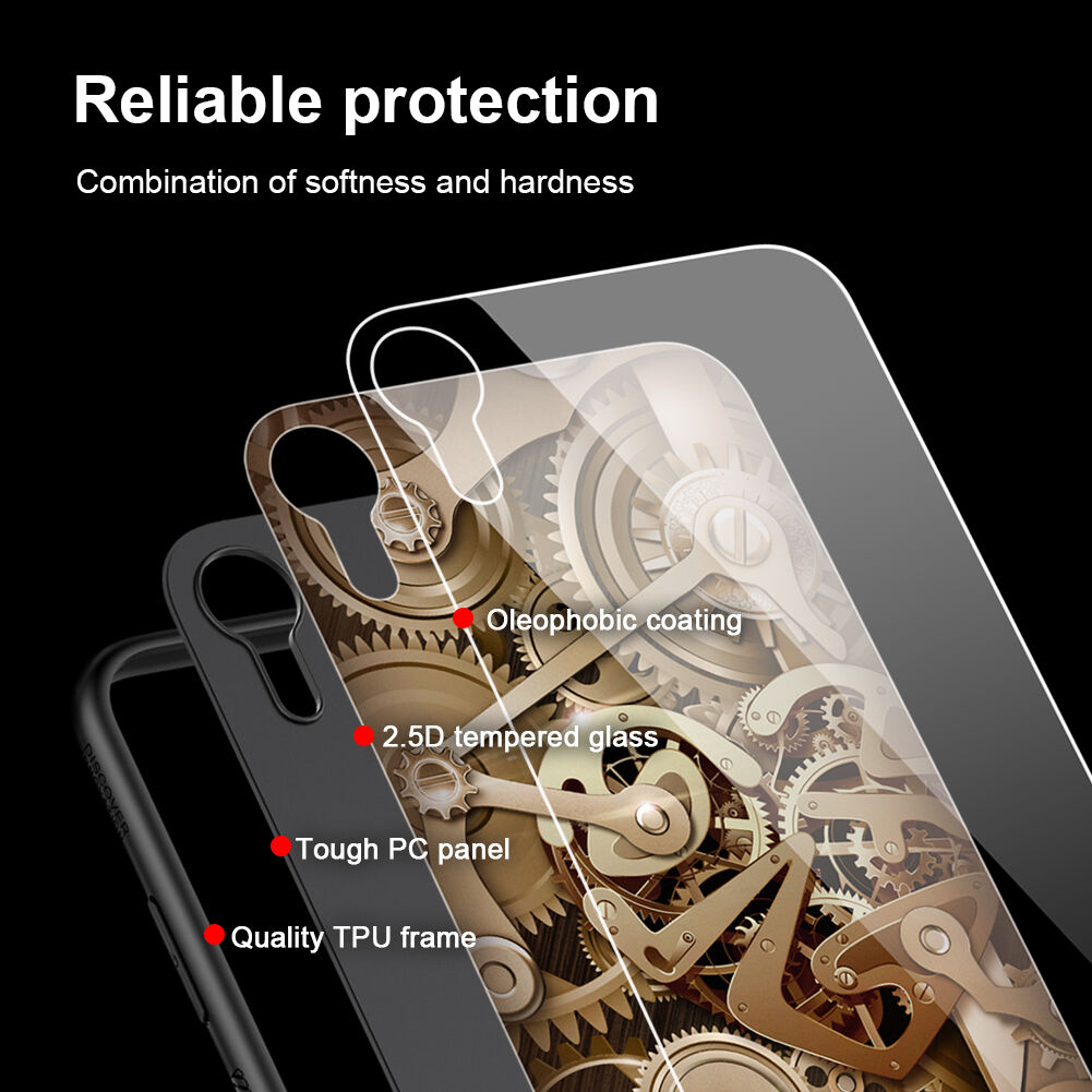 NILLKIN Gear tok üveg hátsó résszel iPhone XR