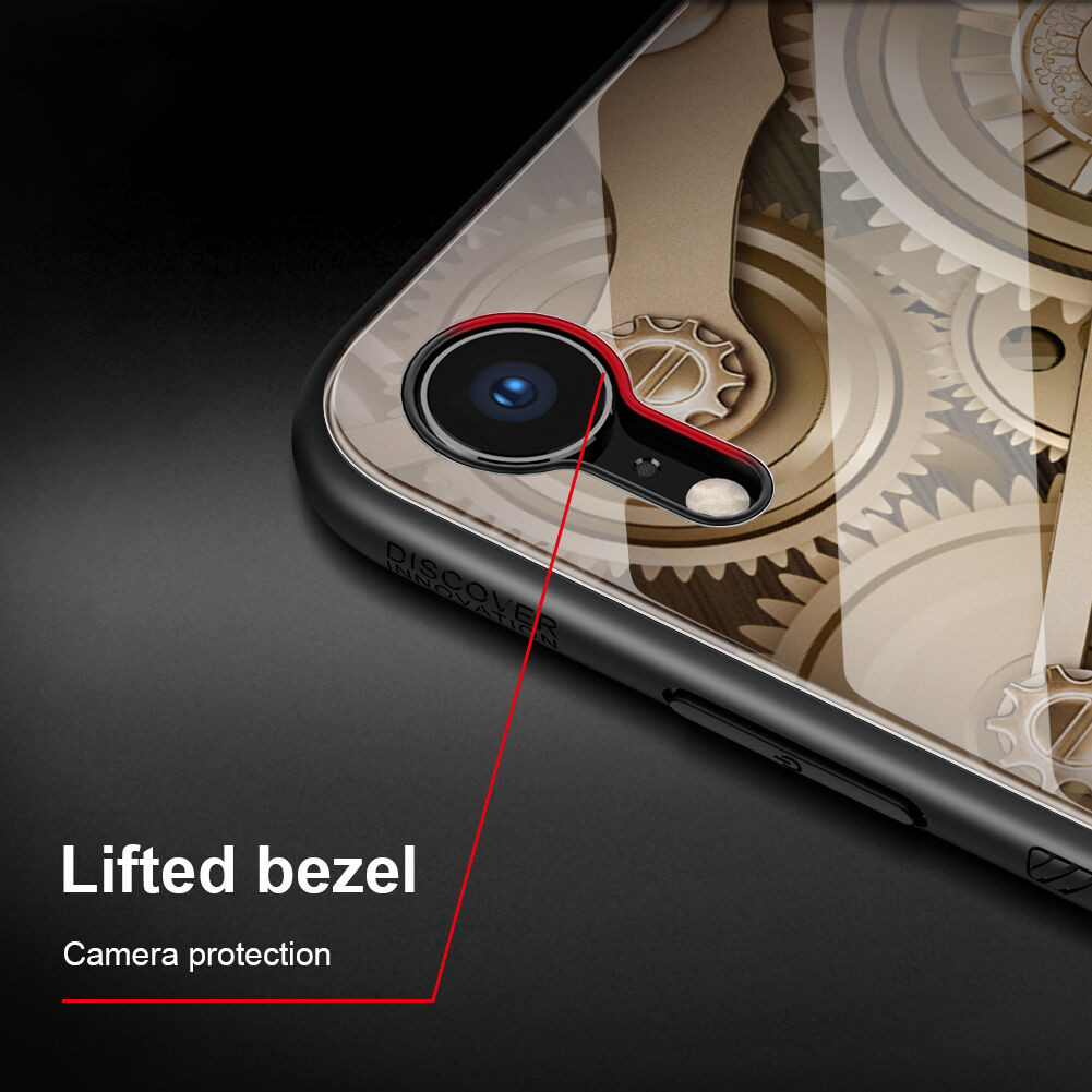 NILLKIN Gear tok üveg hátsó résszel iPhone XR
