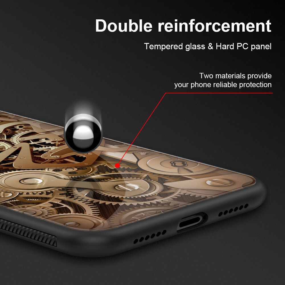NILLKIN Gear tok üveg hátsó résszel iPhone XR