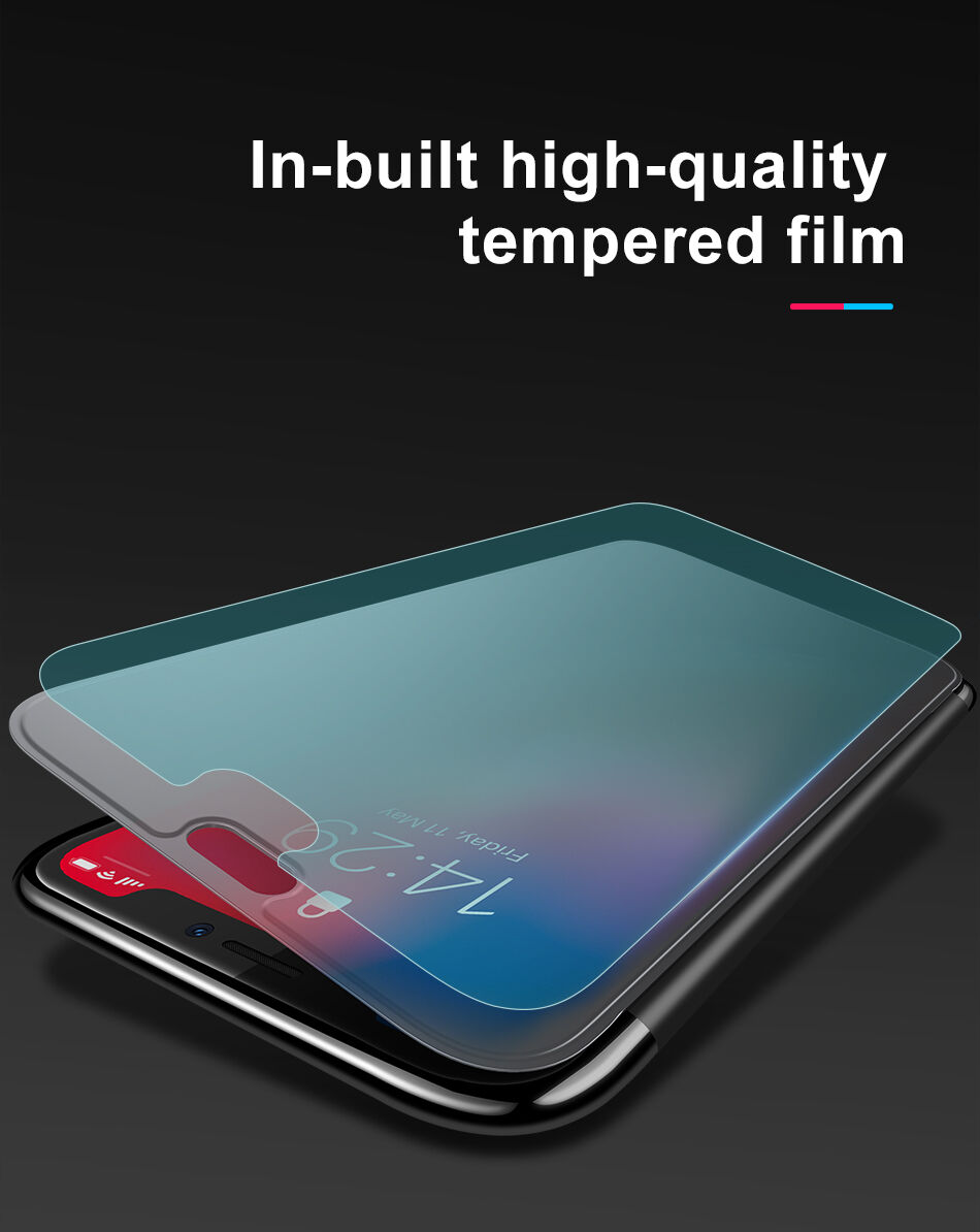 BASEUS flip cover tok iPhone XS - piros