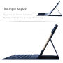 Vezeték nélküli Bluetooth billentyűzet és fedél Apple iPad 9,7" (2017/2018) készülékre - sötétkék