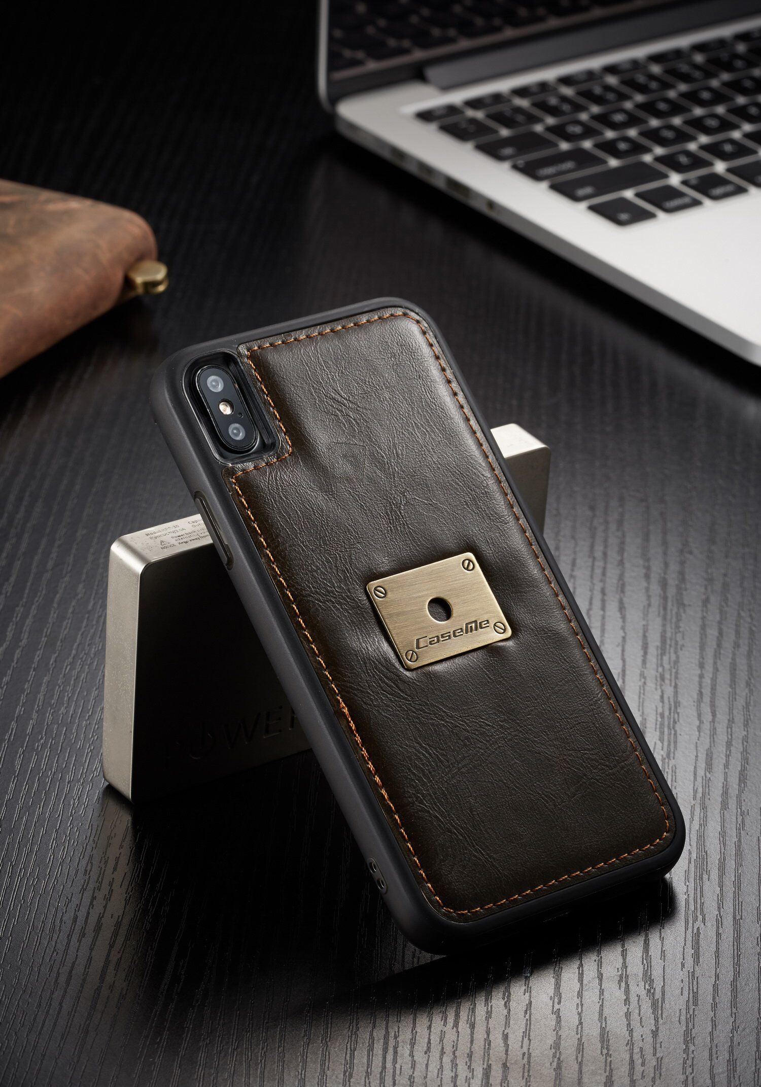 CASEME 2 az egyben levehető tok iPhone XS Max - fekete