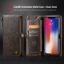 CASEME 2 az egyben levehető tok iPhone XS Max - barna