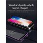 BASEUS külső akkumulátor / power bank 10000mAh vezeték nélküli töltővel - fekete