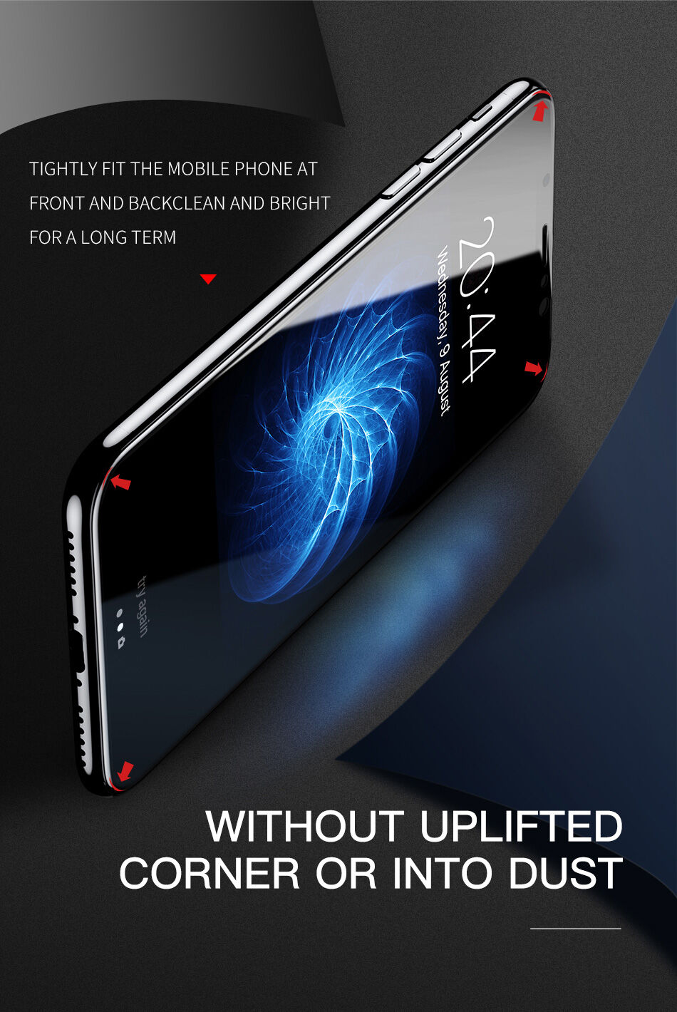 BASEUS edzett üveg (Tempered Glass) első és hátsó oldalra iPhone XS Max