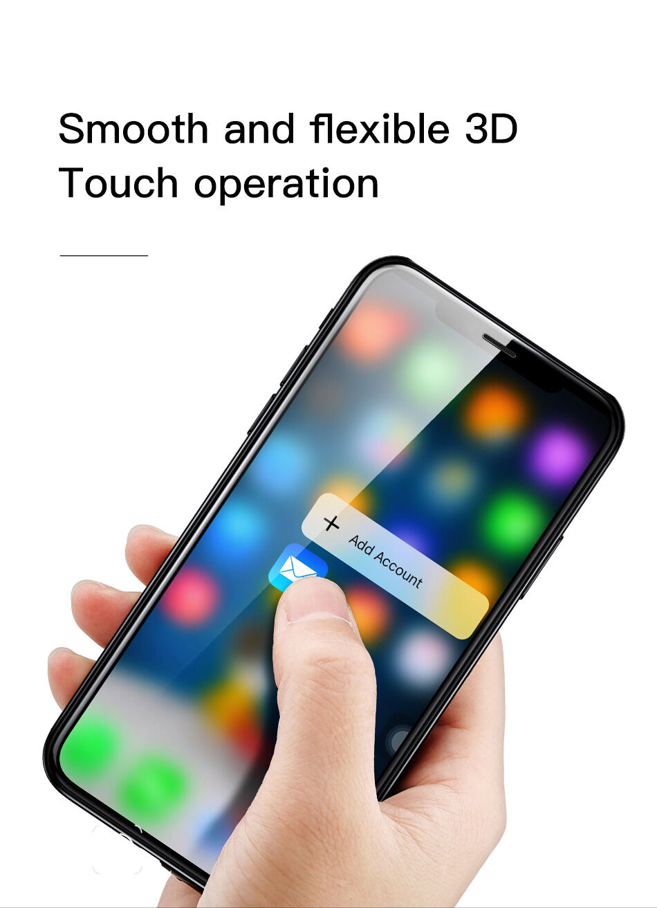 BASEUS edzett üveg (Tempered Glass) első és hátsó oldalra iPhone XS Max