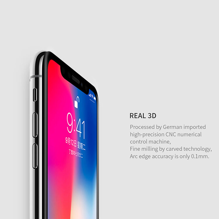 NILLKIN edzett 3D üveg iPhone XS Max / 11 Pro Max - fekete