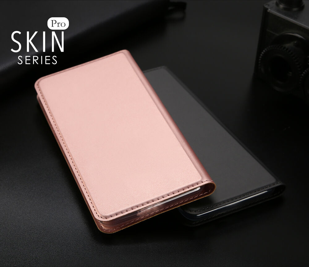DUX DUCIS flip cover tok iPhone XS Max - rózsaszín-arany