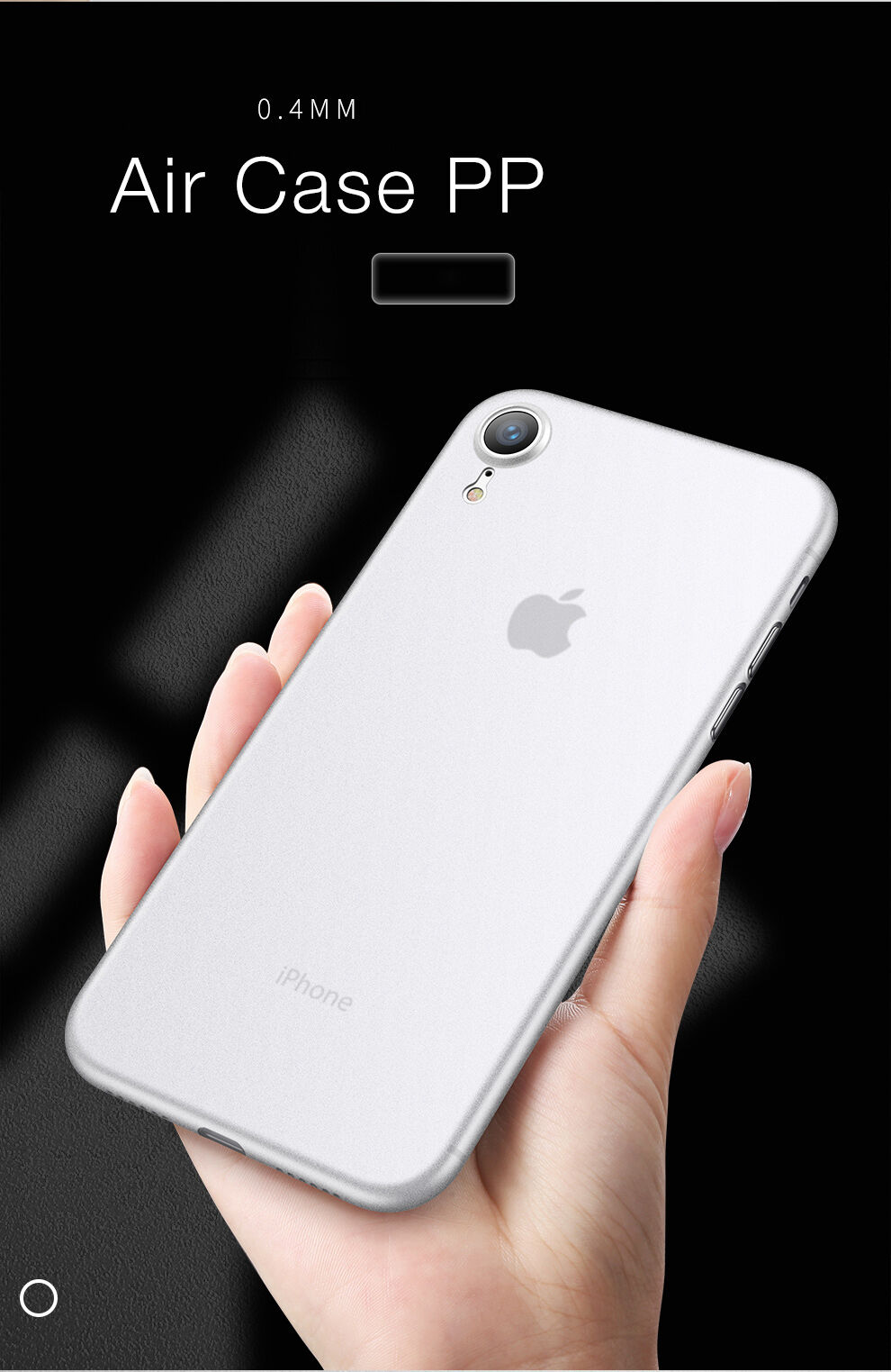 CAFELE ultra vékony tok iPhone XR - fekete