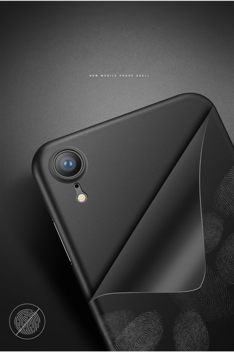 CAFELE ultra vékony tok iPhone XR - fekete
