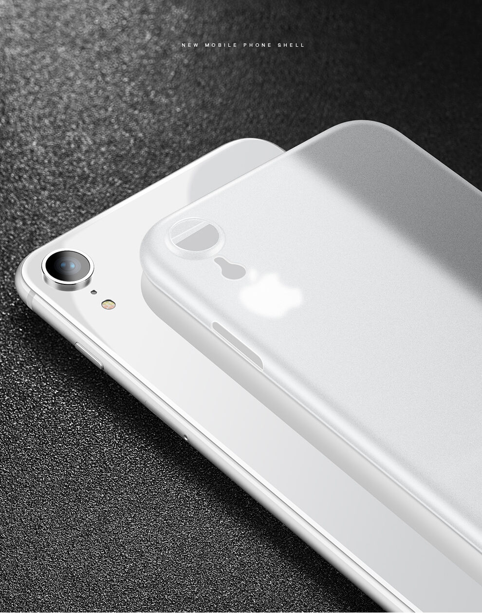 CAFELE ultra vékony tok iPhone XR - fekete