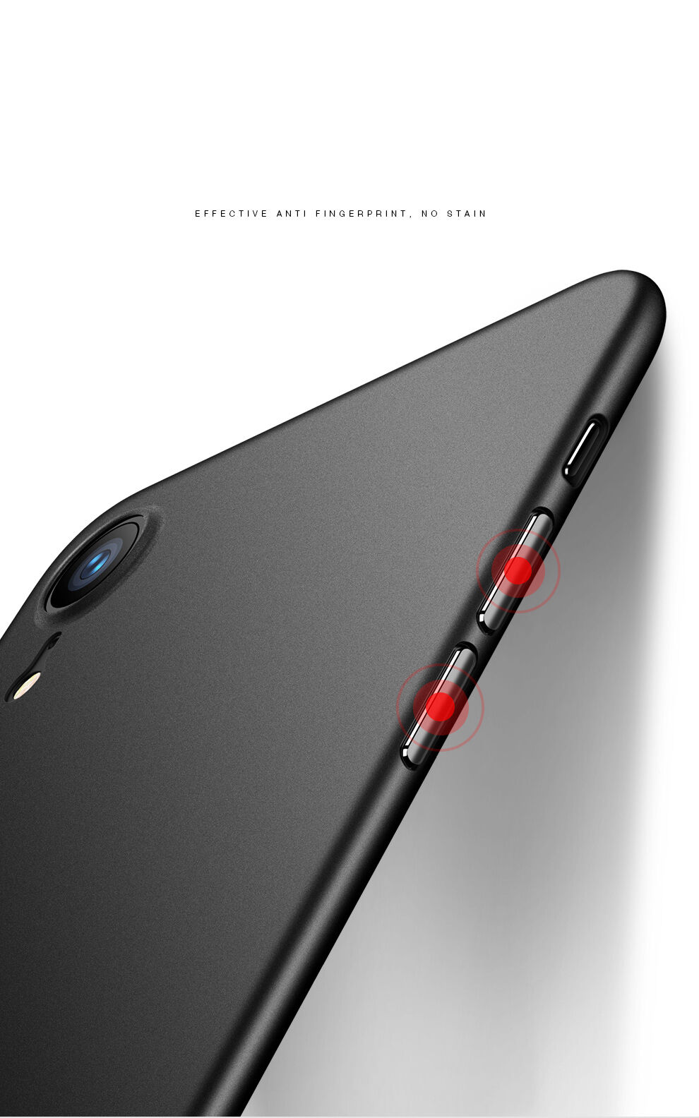 CAFELE ultra vékony tok iPhone XR - fekete