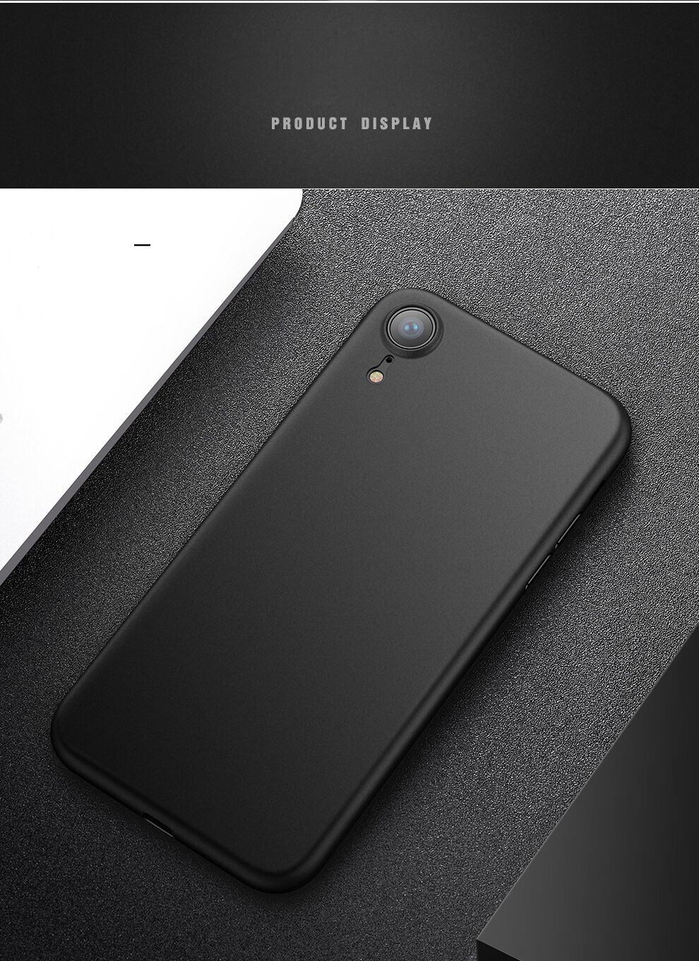 CAFELE ultra vékony tok iPhone XR - fekete