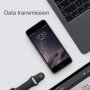 BASEUS dizájnos tok 5000mAh elemmel Apple iPhone SE (2020/2022) / 8 / 7 - krémszínű