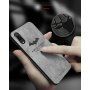 Védő tok textil felülettel iPhone XS / iPhone X - szürke