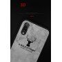 Védő tok textil felülettel iPhone XS / iPhone X - fekete