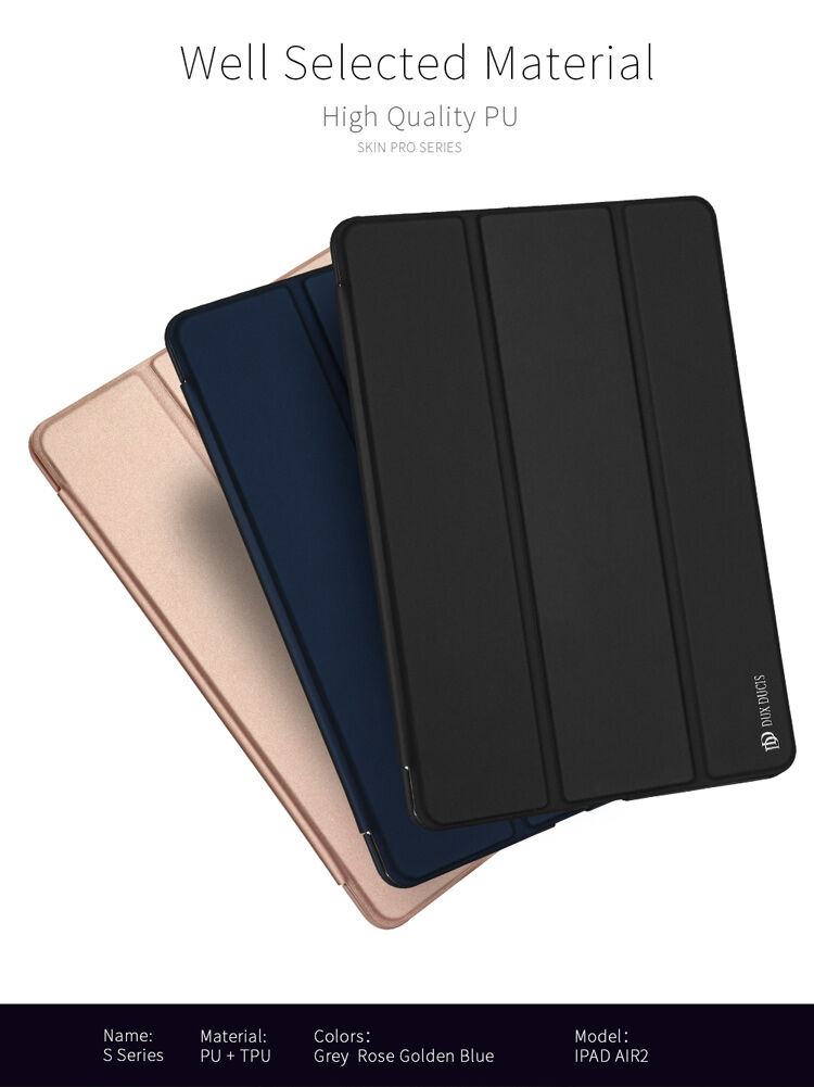 DUX DUCIS borító állvány funkcióval Apple iPad Mini 4 - fekete