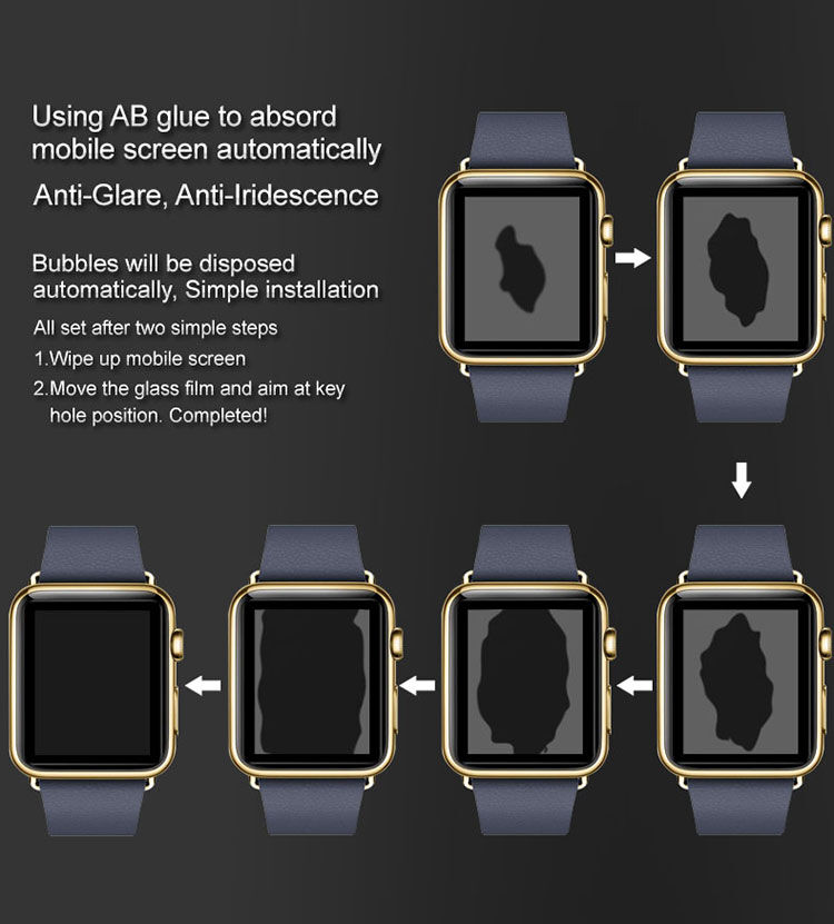 IMAK Pro+ extra ellenálló edzett 2.5D üveg (Tempered Glass) Apple Watch - 38mm - fekete IMAK Pro+ extra ellenálló edzett 2.5D üveg (Tempered Glass) Apple Watch - 38mm - fekete