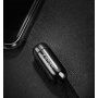 X-LEVEL elegáns USB / lightning kábel Apple iPhone / iPad / iPod - 8cm - piros