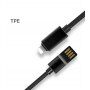 X-LEVEL elegáns USB / lightning kábel Apple iPhone / iPad / iPod - 8cm - piros