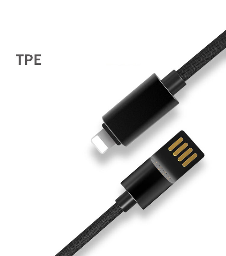 X-LEVEL elegáns USB / lightning kábel Apple iPhone / iPad / iPod - 8cm - piros