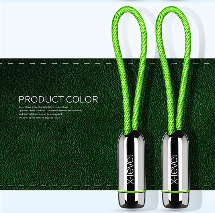 X-LEVEL elegáns USB / lightning kábel Apple iPhone / iPad / iPod - 8cm - piros
