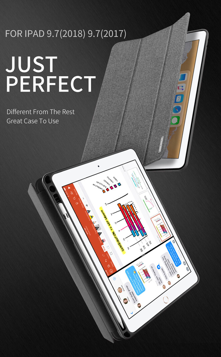 DUX DUCIS Domo borító hellyel Apple Pencil és alvás funkció - iPad 9,7