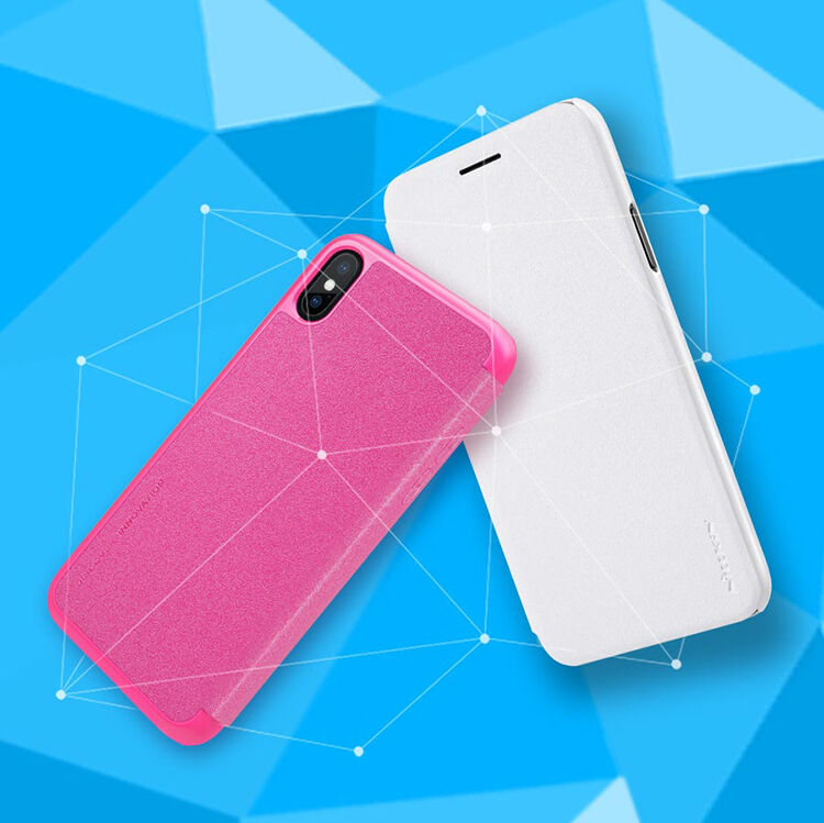 NILLKIN védő flip cover tok Apple iPhone XS / iPhone X - arany