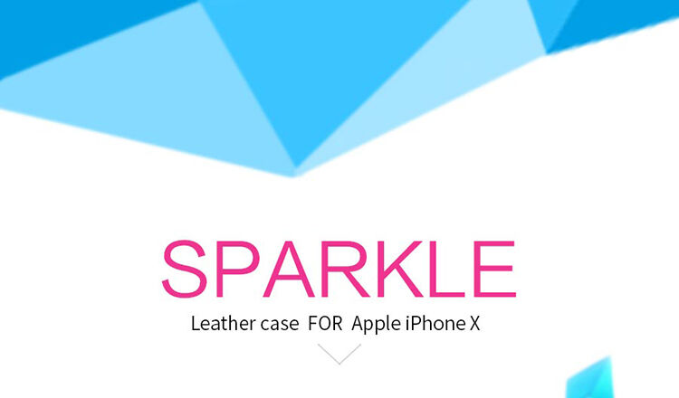 NILLKIN védő flip cover tok Apple iPhone XS / iPhone X - arany