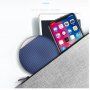 Vezeték nélküli QI töltő csúszásgátló felülettel Apple iPhone - kék / ezüst