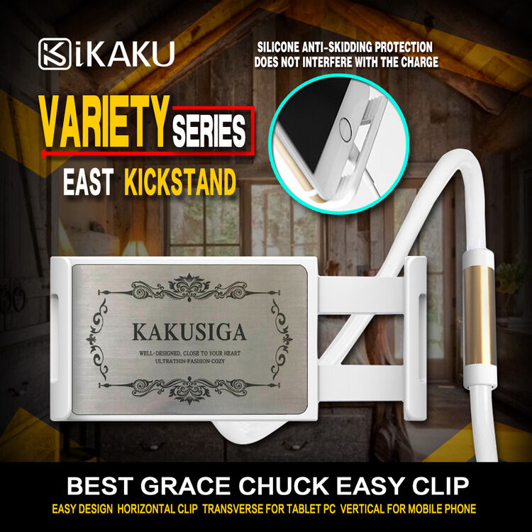 KAKUSIGA univerzális állítható állvány iPhone / iPad - fehér / arany KAKUSIGA univerzális állítható állvány iPhone / iPad - fehér / arany