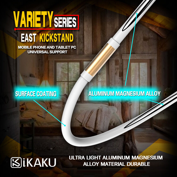 KAKUSIGA univerzális állítható állvány iPhone / iPad - fehér / ezüst