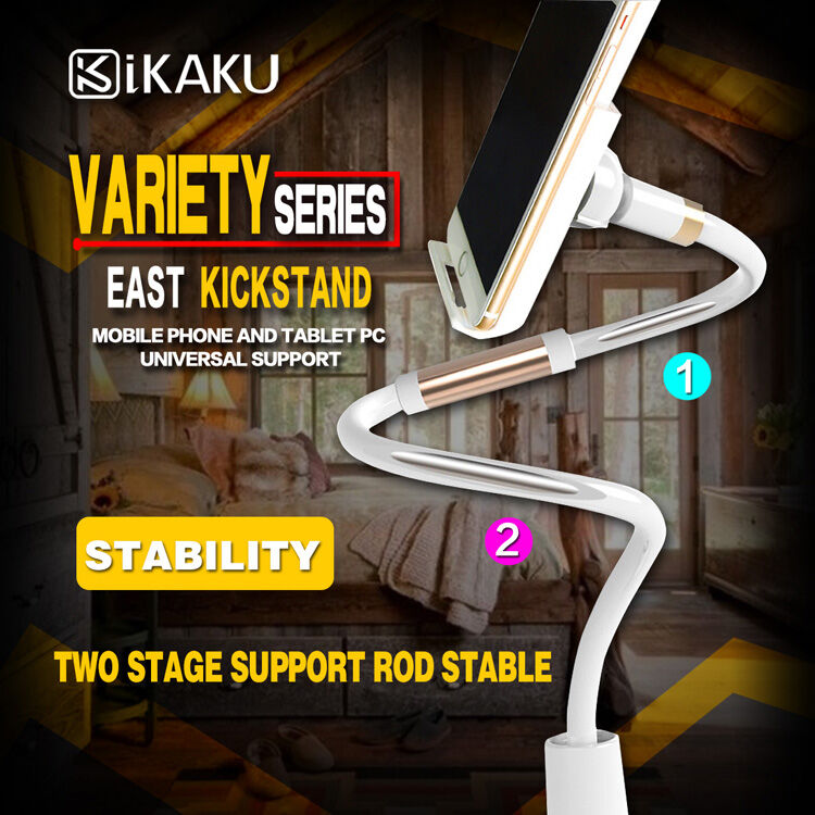 KAKUSIGA univerzális állítható állvány iPhone / iPad - fehér / ezüst