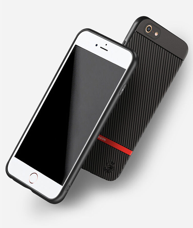 WAKING DRAGON elegáns tok puha műanyagból Apple iPhone 6 / 6S - piros