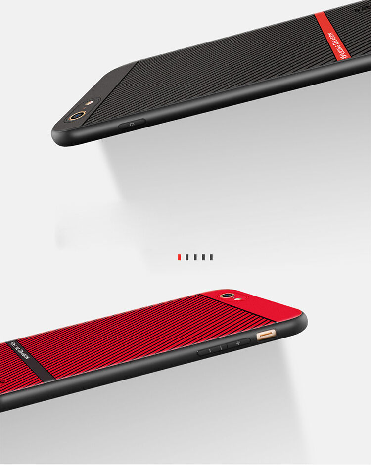 WAKING DRAGON elegáns tok puha műanyagból Apple iPhone 6 / 6S - piros