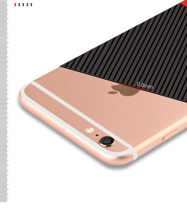 WAKING DRAGON elegáns tok puha műanyagból Apple iPhone 6 / 6S - piros