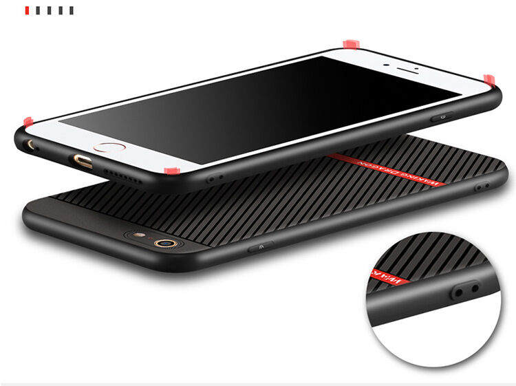 WAKING DRAGON elegáns tok puha műanyagból Apple iPhone 6 / 6S - piros